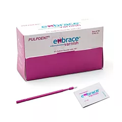 Pulpdent Embrace 5% Sodium Fluoride Varnish, Unit Doses, 50 x 0.4ml