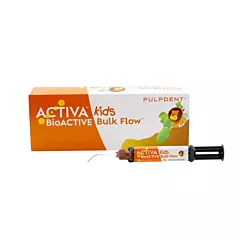 Pulpdent ACTIVA BioACTIVE Kids Single Kit: 5g syringe + 10 Automix tips, Universal shade (ShadeFusion)