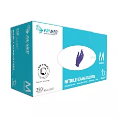 PRIMED Blueberry Nitrile Powder Free Exam Gloves 250/box