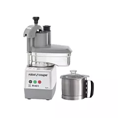 Robot Coupe 4.5 Qt Combination Food Processor Continuous Feed, Stainless Steel Bowl, 1 Speed, 1.5 HP(R401)