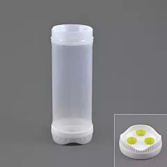 Fifo Portion Pal 24 Oz Squeeze Bottle with 3-Valve Cap, Yellow, 6 /Pack