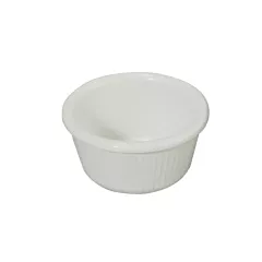 Winco 3 Oz Fluted Melamine Ramekin, White 12 /Case