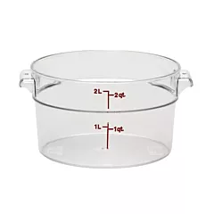 Cambro RFSCW2, 2 Qt Round Food Storage Container, Clear