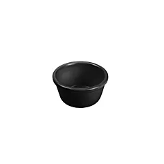 Winco 2 Oz Melamine Ramekin, Black