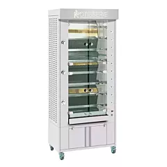 Rotisol USA Grand Flame 8 Spit Oven Rotisserie, Stainless Steel