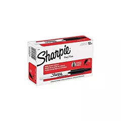 Sharpie Fine Black Marker, 12 /Pack**