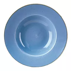 Churchill Stonecast 16.5 Oz Wide Rim Bowl, Cornflower Blue 12/Case(SCFSVWBL1)
