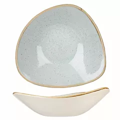 Churchill Stonecast 13 Oz Triangle Bowl, Duck Egg Blue 12/Case(SDESTRB71)
