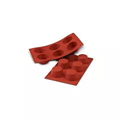 Siliko Mart Medium Muffin Silicone Mold, 6 Pieces