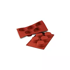 Siliko Mart 4.5 Oz Muffin Silicone Mold, 5 Pieces