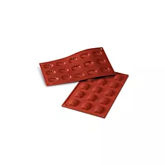 Siliko Mart Mini Madeleine Silicone Mold, 15 Pieces