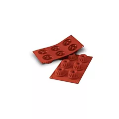 Siliko Mart Mini Kougloff Bundt Silicone Mold, 6 Pieces
