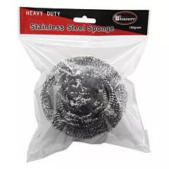 Winco Stainless Steel Scrubbing Sponge, 150 Grams(SPG-105)