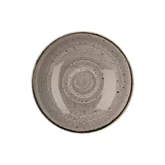 Churchill Stonecast 40 Oz Coupe Bowl, Peppercorn Grey 12/Case(SPGSEVB91)