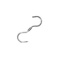 Nella 100 mm x 4 mm S Hook, Stainless Steel