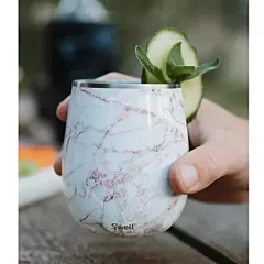 Swell 266 ml Wine Tumbler, Calacatta Gold