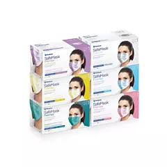 Medicom SafeMask Premier Earloop Masks Level 1, 50/box