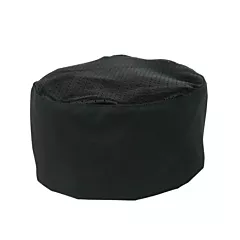 Mercer Culinary Baker's Skull Cap with Mesh Top, Black(M60070BK)