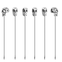 Final Touch Brain Freeze Skull Cocktail Picks