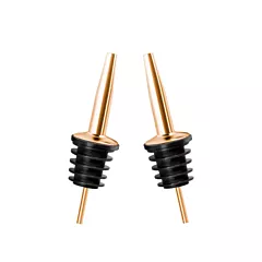 Final Touch Liquor Bottle Pourers - Copper Finish - Set of 2