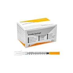 SOL-M Standard Insulin Syringe/Needle Combo, 100/box