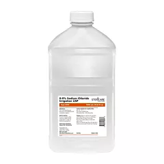 Saline NaCl 0.9% 1000ml Bottle for Irrigation, each