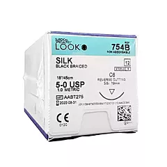 Suture Silk 5-0 C6, 18mm, 18