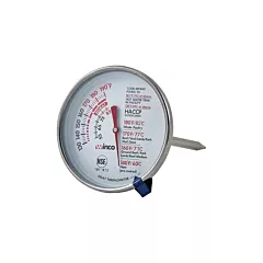 Winco Meat Dual C° / F° Dial Thermometer 130° to 190° F(NT109)