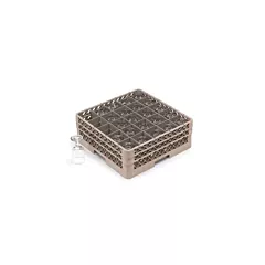 Vollrath Glass Rack with 25 Compartments & 2 Extenders - Beige