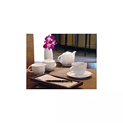 Front Of The House Spiral 6 Oz Sugar Pot with Lid, White, 12 /Case