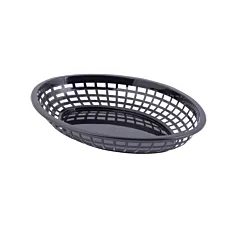 TableCraft Jumbo Oval Basket, Black, 11.8