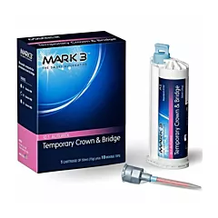 Mark 3 Temporary Crown & Bridge Material 10:1 Cartridge, 50mL + 10 Tips