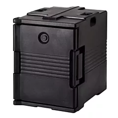 Cambro Ultra Pan Carrier Insulated Front Loading Sheet Pan Carrier, Holds 6 Full Sized Pans, Black(UPC400110)