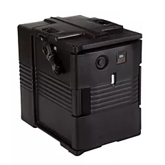 Cambro Electric Insulated Front Loading Sheet Pan Carrier, Holds 6 Full Sized Pans, Black, 110 V(UPCH400-110)