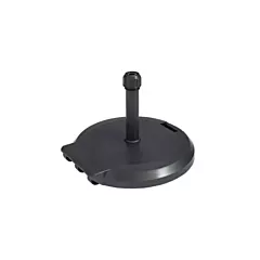 Grosfillex 84 lb Freestanding Umbrella Base with Wheels, Charcoal