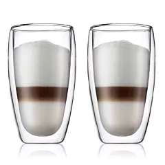 Bodum Pavina 15 Oz Double Wall Glass 2 /Set