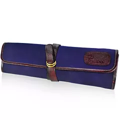 Boldric 7 Pocket Canvas Knife Roll, Navy(CT109)
