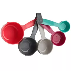 Trudeau 5 Piece Measuring Cups Set, Assorted Colors
