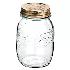 Trudeau 17 Oz Round Preserve Jar, Clear