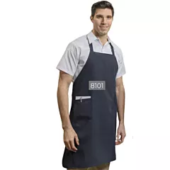Vista Textiles Bib Apron With No Pocket, Royal Blue