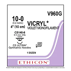 Suture Vicryl 10-0 4
