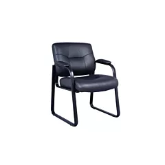 Leather Guest Chair with Arms