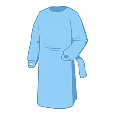 Valuemed Professional Impervious Polyethylene Gowns - Universal Size 50/case