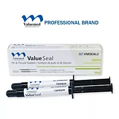 Valuemed Professional ValueSeal Pit & Fissure Sealant Kit, 2 x 2g syringes + 5 tips