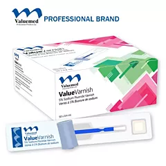 ValueVarnish 5% Sodium Fluoride Varnish 0.4 mL/unit dose, 50 doses/box