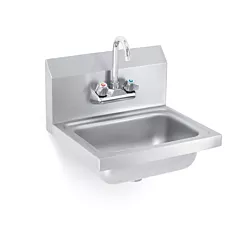 Vollrath Wall-Mount Hand Sink with Strainer and Gooseneck Faucet(K1410-C)