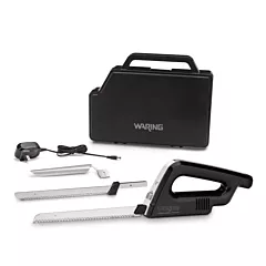 Waring Cordless Electric Knife Set with Rechargeable Battery & Case(WEK200)