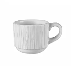 Churchill Bamboo 3 Oz Stacking Cup, White 12/Case(WHBALSC31)