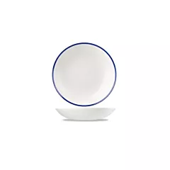 Churchill Retro Blue 15 Oz Coupe Bowl, White 12 /Case - WHBBEVB7