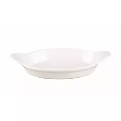 Churchill Cookware 9 Oz Eared Dish, White, 6 /Case(WHCWSOEN1)